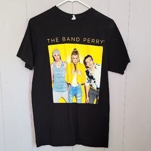 The Band Perry Men's Shirt Medium Black Short Sleeve T-Shirt